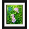 thumbnail image 1 of Grayscale 15x18 Black Ornate Wood Framed with Double Matting Museum Art Print Titled - Geraniums I, 1 of 4