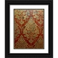 thumbnail image 1 of Grayscale 15x18 Black Ornate Wood Framed with Double Matting Museum Art Print Titled - Pretty Pattern III, 1 of 4