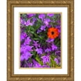 thumbnail image 1 of Grayscale 15x18 Gold Ornate Wood Framed with Double Matting Museum Art Print Titled - Flower Spot I, 1 of 4