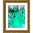 thumbnail image 1 of Grayscale 15x18 Gold Ornate Wood Framed with Double Matting Museum Art Print Titled - Green SpinesI, 1 of 4