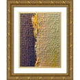 thumbnail image 1 of Grayscale 15x18 Gold Ornate Wood Framed with Double Matting Museum Art Print Titled - Paint Closeup XV, 1 of 4
