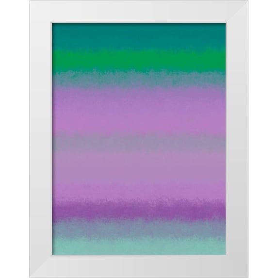 Grayscale 15x18 White Modern Wood Framed Museum Art Print Titled - Cool Texture Stripes III