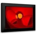 thumbnail image 1 of Grayscale 18x15 Black Modern Framed Museum Art Print Titled - Red Curves I, 1 of 5