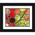 thumbnail image 1 of Grayscale 18x15 Black Ornate Wood Framed with Double Matting Museum Art Print Titled - Circle Textures IV, 1 of 4