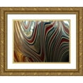 thumbnail image 1 of Grayscale 18x15 Gold Ornate Wood Framed with Double Matting Museum Art Print Titled - Candy Stripes I, 1 of 4