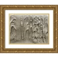 thumbnail image 1 of Grayscale 18x15 Gold Ornate Wood Framed with Double Matting Museum Art Print Titled - Wet Sand X, 1 of 4