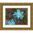 thumbnail image 1 of Grayscale 18x15 Gold Ornate Wood Framed with Double Matting Museum Art Print Titled - White and Red II, 1 of 4