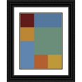 thumbnail image 1 of Grayscale 19x24 Black Ornate Wood Framed with Double Matting Museum Art Print Titled - Bright Blocks IX, 1 of 4