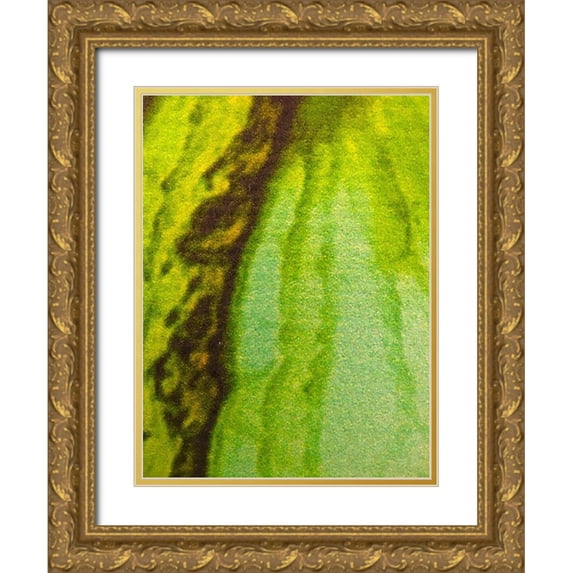 Grayscale 19x24 Gold Ornate Wood Framed with Double Matting Museum Art Print Titled - Canvas Closeup V