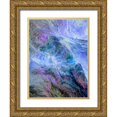 thumbnail image 1 of Grayscale 19x24 Gold Ornate Wood Framed with Double Matting Museum Art Print Titled - Lava Storm I, 1 of 4