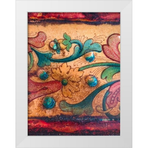 Grayscale 19x24 White Modern Wood Framed Museum Art Print Titled - Cabinet Detail I