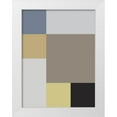 thumbnail image 1 of Grayscale 19x24 White Modern Wood Framed Museum Art Print Titled - Soft Blocks XIX, 1 of 4