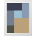 thumbnail image 1 of Grayscale 19x24 White Modern Wood Framed Museum Art Print Titled - Soft Blocks XV, 1 of 4