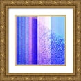 thumbnail image 1 of Grayscale 20x20 Gold Ornate Wood Framed with Double Matting Museum Art Print Titled - BioStripes I, 1 of 4
