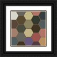 thumbnail image 1 of Grayscale 26x26 Black Ornate Wood Framed with Double Matting Museum Art Print Titled - Soft Hive X, 1 of 4