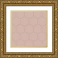 thumbnail image 1 of Grayscale 26x26 Gold Ornate Wood Framed with Double Matting Museum Art Print Titled - Isometric Hive XVII, 1 of 4