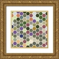 thumbnail image 1 of Grayscale 26x26 Gold Ornate Wood Framed with Double Matting Museum Art Print Titled - Small Hive XI, 1 of 4