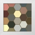 thumbnail image 1 of Grayscale 26x26 White Modern Wood Framed Museum Art Print Titled - Soft Hive I, 1 of 4