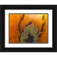 thumbnail image 1 of Grayscale 32x25 Black Ornate Wood Framed with Double Matting Museum Art Print Titled - Orange Furry II, 1 of 4