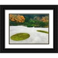 thumbnail image 1 of Grayscale 32x25 Black Ornate Wood Framed with Double Matting Museum Art Print Titled - Zen Garden I, 1 of 4
