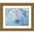 thumbnail image 1 of Grayscale 32x25 Gold Ornate Wood Framed with Double Matting Museum Art Print Titled - Salt Block IV, 1 of 4