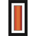 thumbnail image 1 of Grayscale 7x14 Black Ornate Wood Framed with Double Matting Museum Art Print Titled - Stripe Totem VIII, 1 of 4