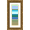 thumbnail image 1 of Grayscale 7x14 Gold Ornate Wood Framed with Double Matting Museum Art Print Titled - Totem XXXIV, 1 of 4