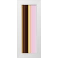 thumbnail image 1 of Grayscale 7x14 White Modern Wood Framed Museum Art Print Titled - Stripe Totem XI, 1 of 4