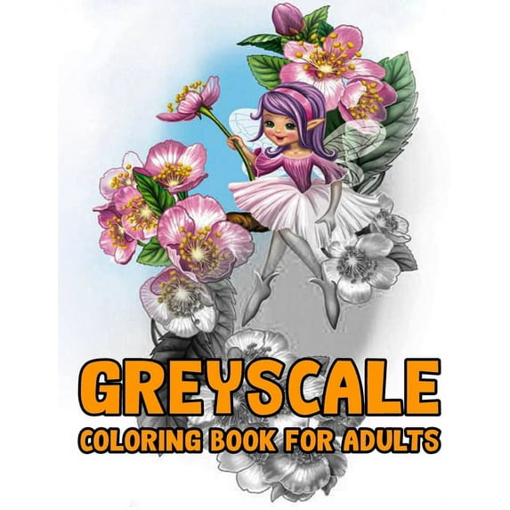 Grayscale Coloring Book for Adults