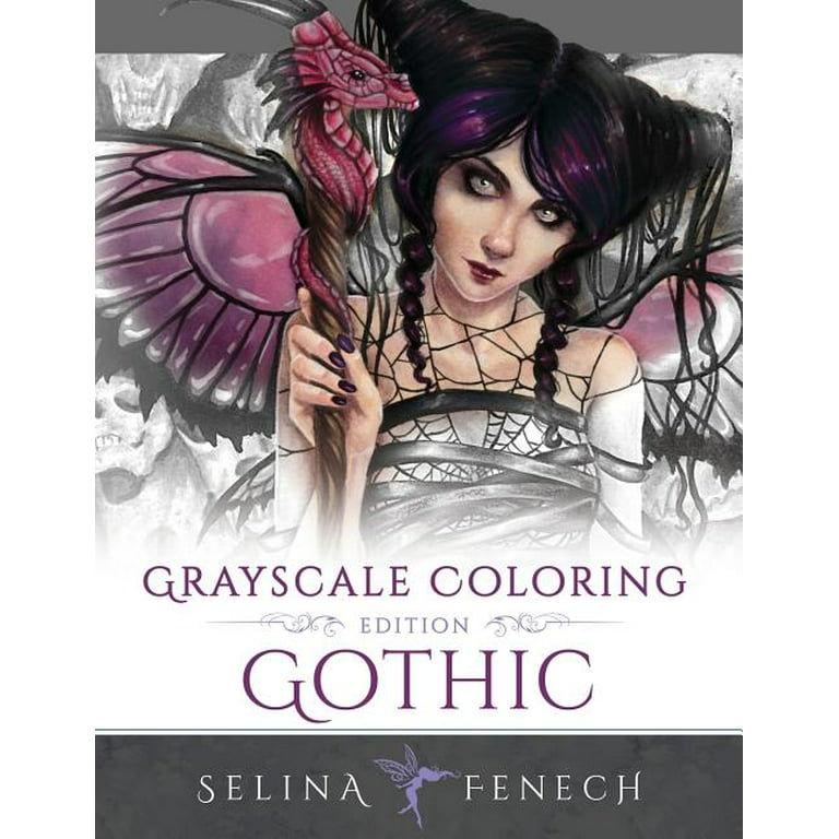 Gothic Dark Fantasy Coloring Book for Women: Big Coloring Book for Adults  Teen To Stress Relief