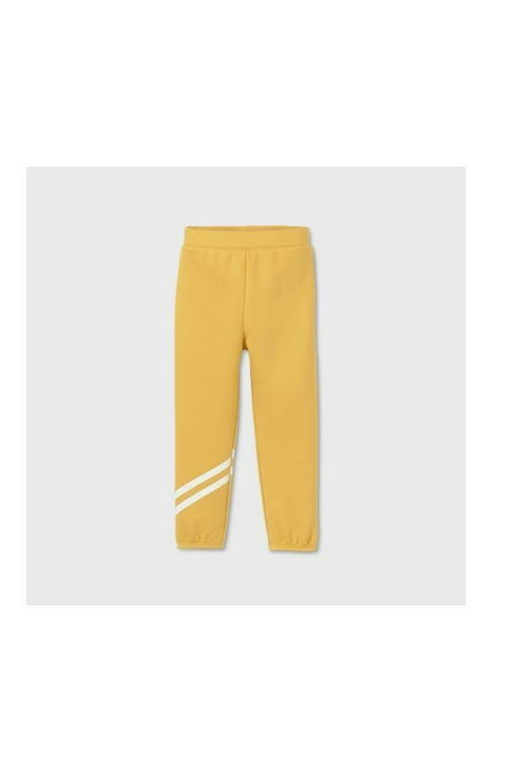 Toddler Girls Jogger Pants Yellow, 18 Months