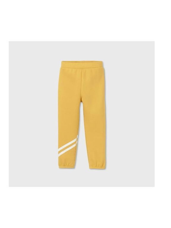 Toddler Girls Jogger Pants Yellow, 18 Months