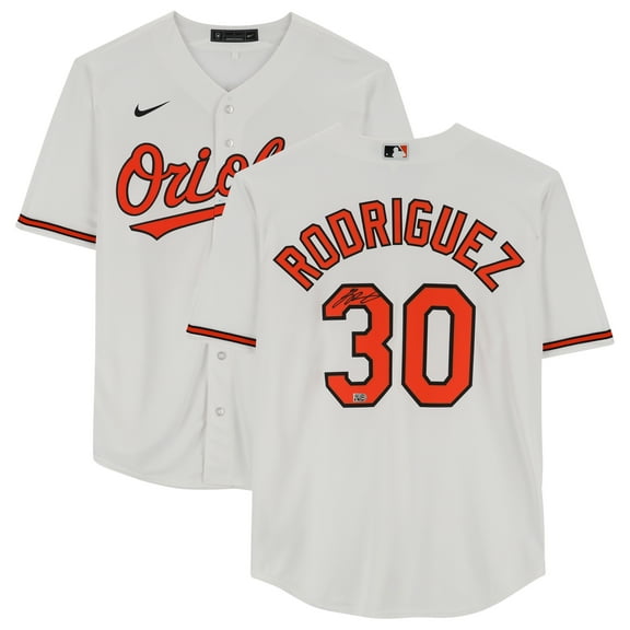 Grayson Rodriguez Baltimore Orioles Autographed White Replica Jersey - Fanatics Authentic Certified