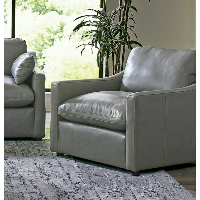 Grayson Sloped Arm Upholstered Chair Grey