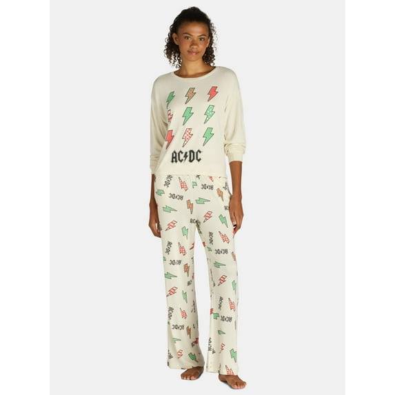 Grayson Social ACDC Junior's Sleep Tee and Pants Set, Sizes S-3X