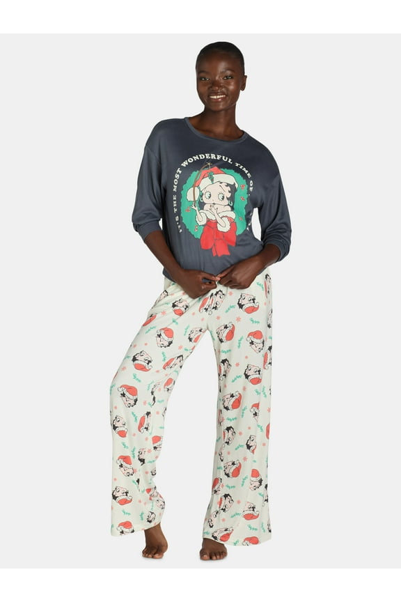 Betty Boop Junior's Sleep Tee and Pants Set, Sizes S-3X