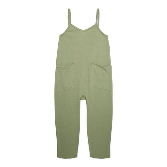 Grayson Social Girls French Terry Cami Jumpsuit, Sizes 4-18