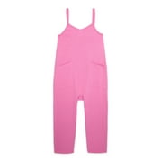 Grayson Social Girls French Terry Cami Jumpsuit, Sizes 4-18