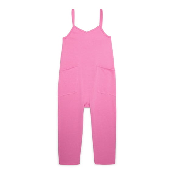 Grayson Social Girls French Terry Cami Jumpsuit, Sizes 4-18