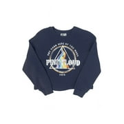 Grayson Social Girls Pink Floyd Graphic Crewneck Sweatshirt with Long Sleeves, Sizes 4/5-14/16 & Plus