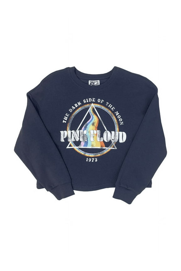 Girls Pink Floyd Graphic Crewneck Sweatshirt with Long Sleeves, Sizes 4/5-14/16 & Plus