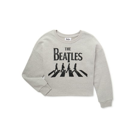 Grayson Social Girls The Beatles Sweatshirt with Long Sleeves, Sizes 4/5-14/16 & Plus