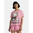 thumbnail image 1 of Hello Kitty & Friends Women’s Tee and Shorts Pajama Set from Grayson Social, 2-Piece, Sizes S-3X, 1 of 5