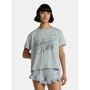 Hello Kitty & Friends Women’s Tee and Shorts Sleep Set from Grayson Social, 2-Piece, Sizes S-3X