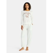 GRAYSON SOCIAL Hello Kitty Women's Snowflake Sleep Tee and Joggers Pajama Set, 2-Piece, Sizes S-3X