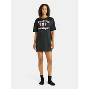 GRAYSON SOCIAL Hello Kitty and Friends Women's Be Merry Sleep Tee and Socks Pajama Set, Sizes S-3X