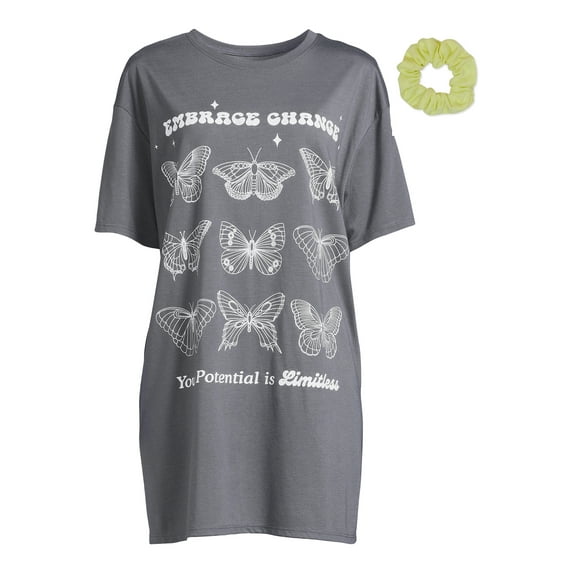 Grayson Social Junior's Butterfly Sleepshirt, Sizes S-3X