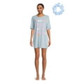 thumbnail image 1 of Grayson Social Juniors Oversized Sleepshirt and Scrunchie Set, 2-Piece, Sizes S-3X, 1 of 5