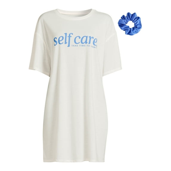 Grayson Social Juniors’ Self Care Graphic Sleepshirt
