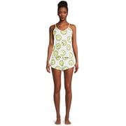 Grayson Social Juniors Smiley World Cami and Shorts Set, 2-Piece, Sizes S-3X